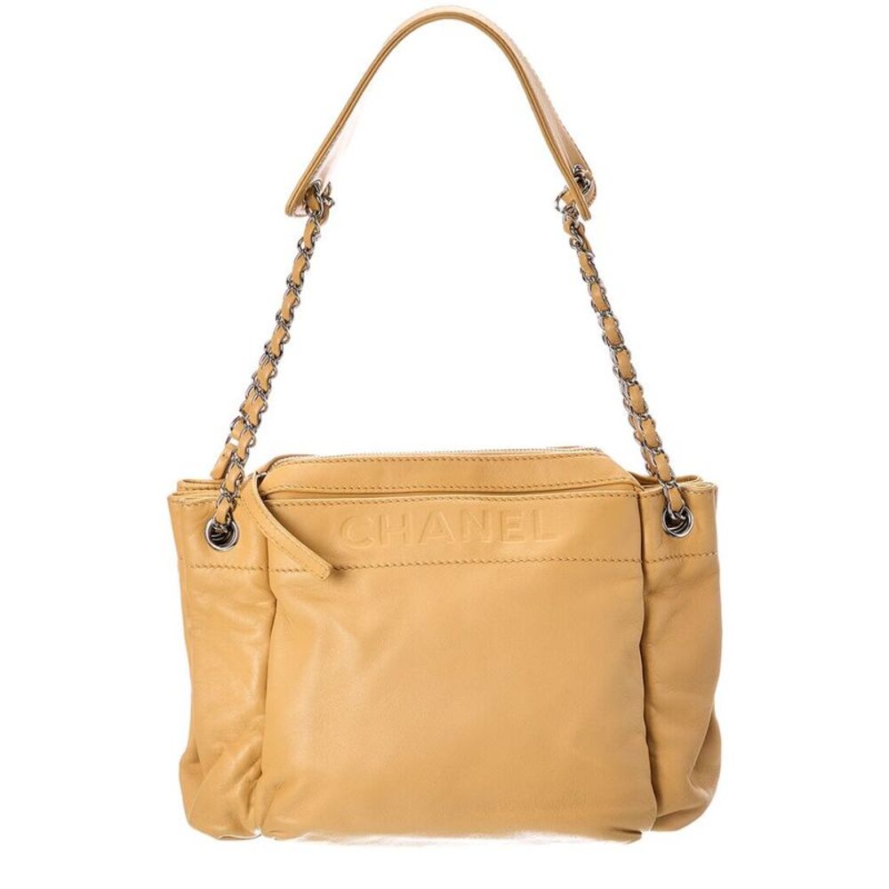 Chanel Green Lambskin Leather Shoulder Bag (Authentic Pre-Loved)